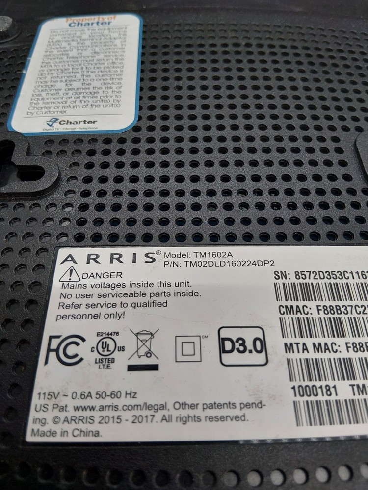 ARRIS TM 1602