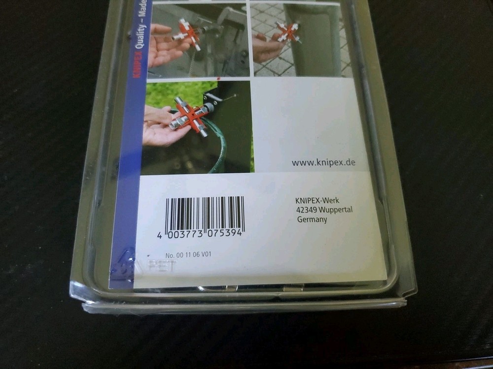 NIB - KNIPEX Tools SAE UNIVERSAL Constructuon Key # 00 11 06 V01