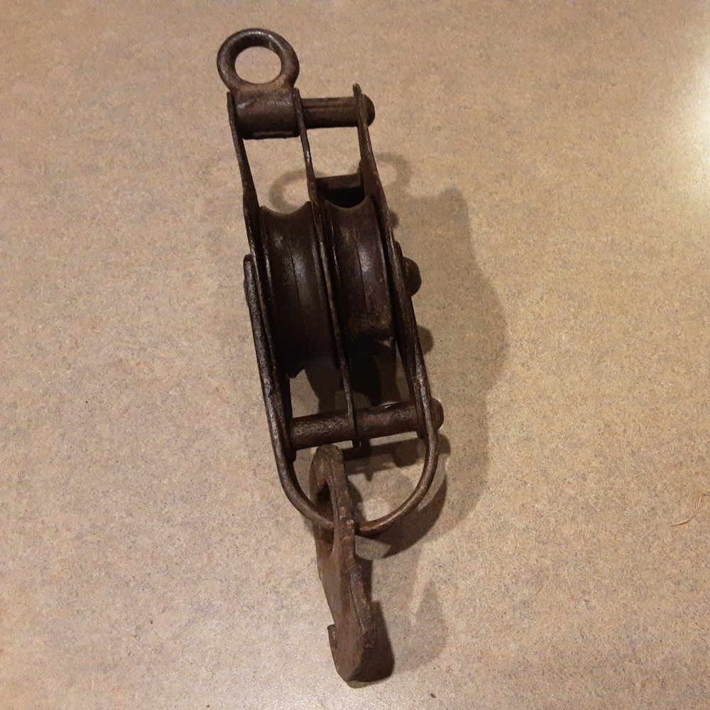 Farm Pulley Antique Rustic Barn Winch