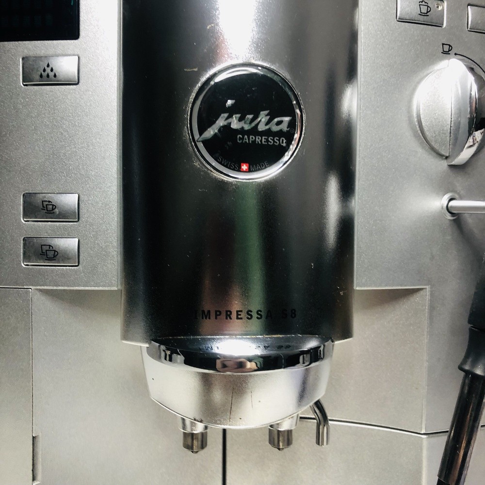 Jura Impressa S8 Silver One-Touch Espresso Machine Fully Automatic Coffee Maker