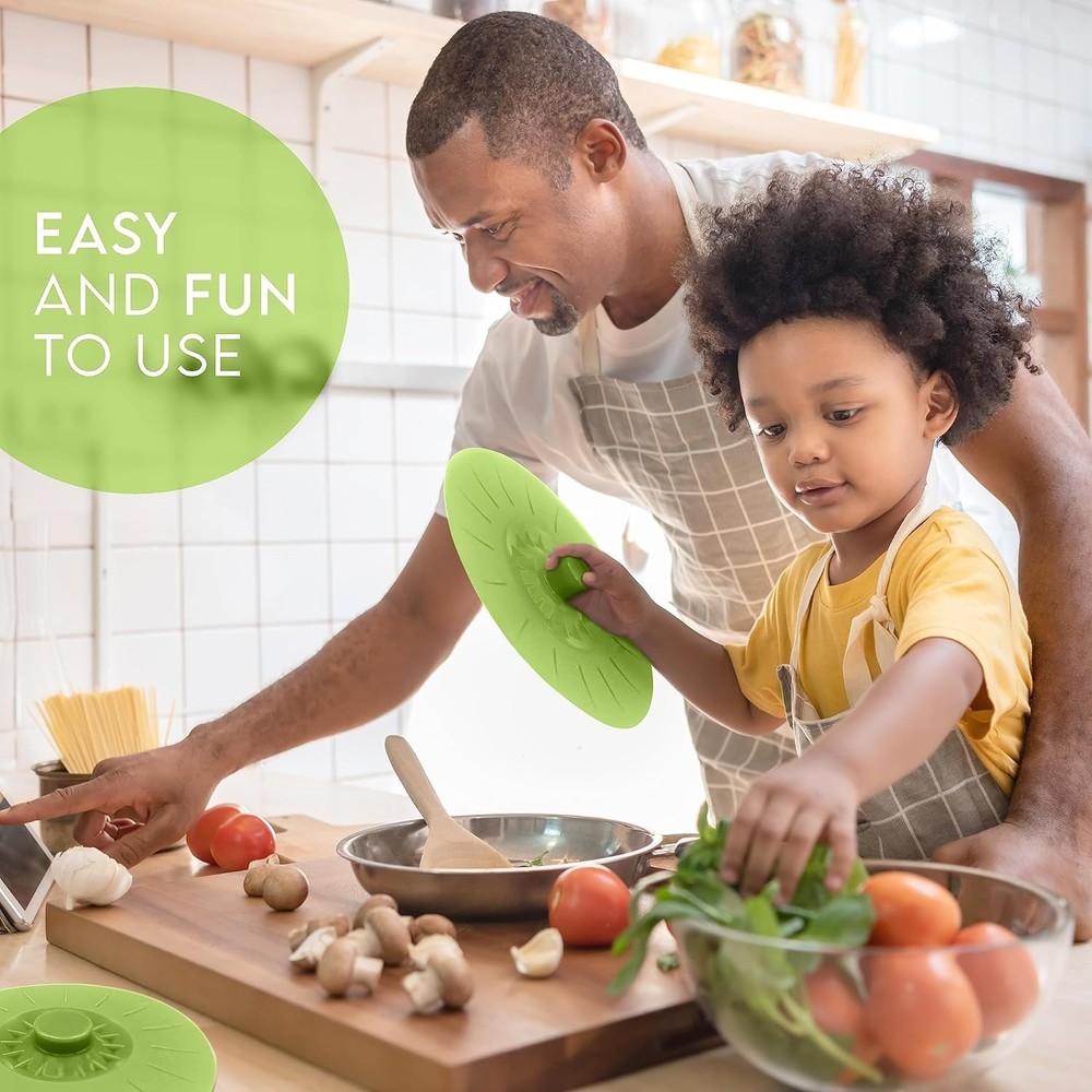 Easy Grip Silicone Bowl Covers - 5 Pcs
