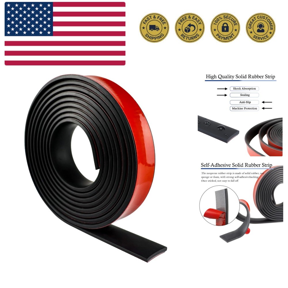 Neoprene Rubber Strips Self Adhesive Solid Rubber Sheets, Rolls & Strips for ...
