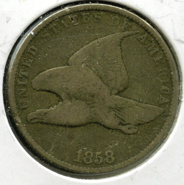 1858 Flying Eagle Cent Penny - Small Letters - Q325
