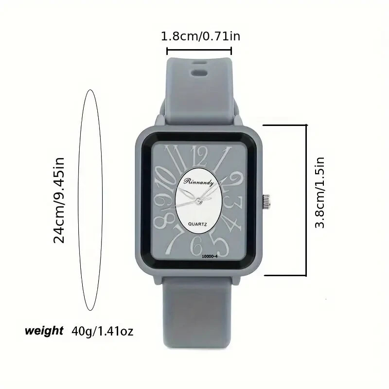 Stylish Rectangle Pointer Quartz Watch - Accurate Timekeeping