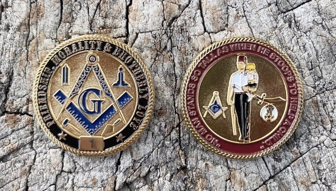 Masonic Shriner Limited Edition Challenge Coin - Individually Numbered to 200