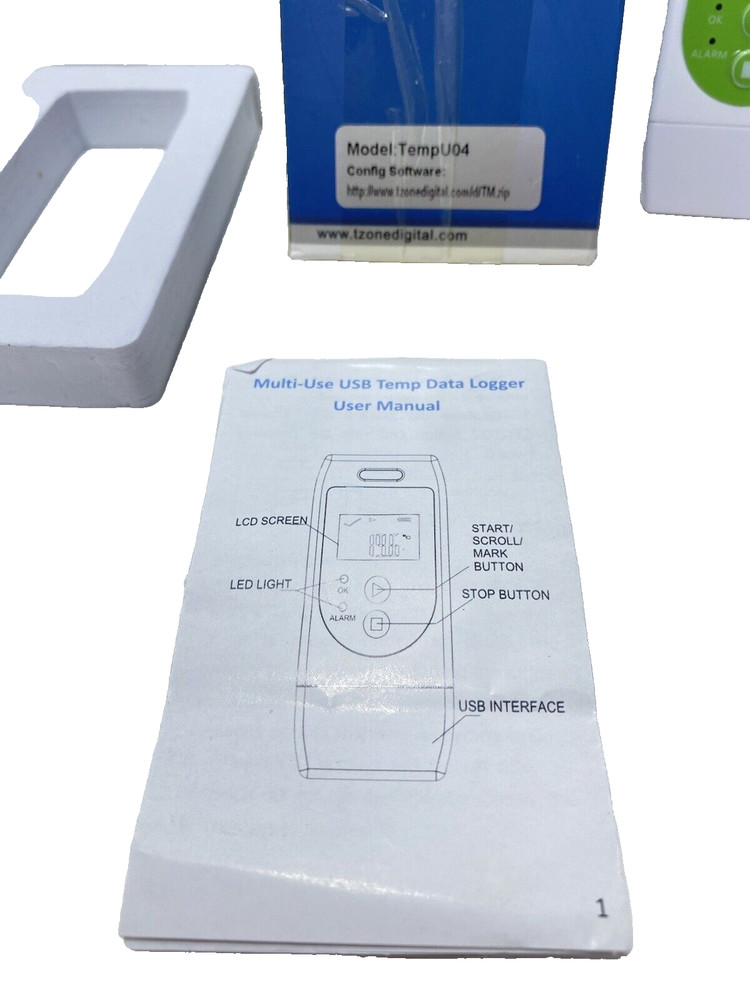 TempU Multi-Use USB Temp Data Logger Thermometric Digital Temperature Recorder
