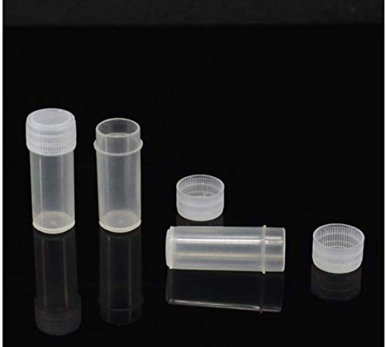 5ML Plastic Sample small Bottles Vial Storage with Lid Vial Storage Container...