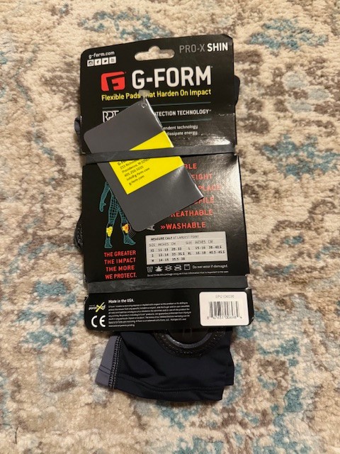 NEW G Form Pro X Shin Guards Size Extra Large