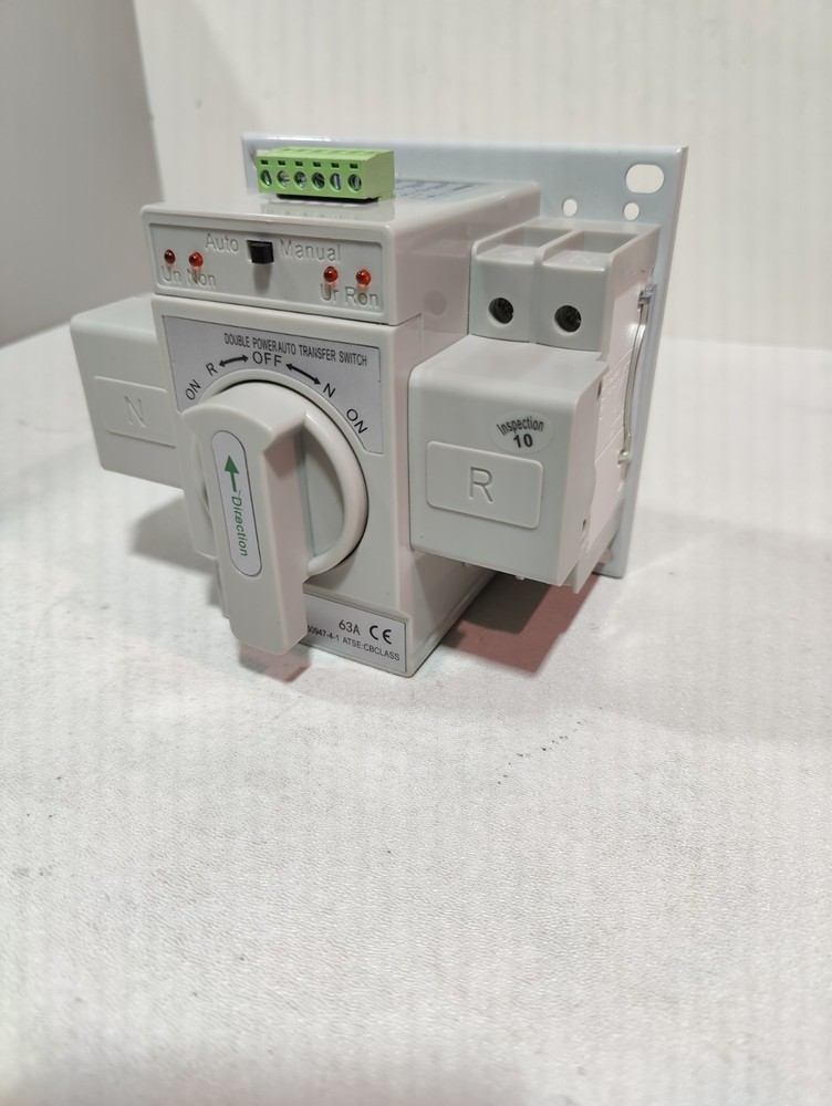 63A 2P 110V Dual Power Automatic Transfer Switch Generator Changeover Switch