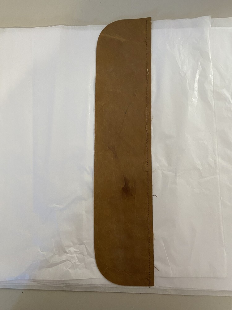 Leath piece  21”x4.5” Curved Edge Brown