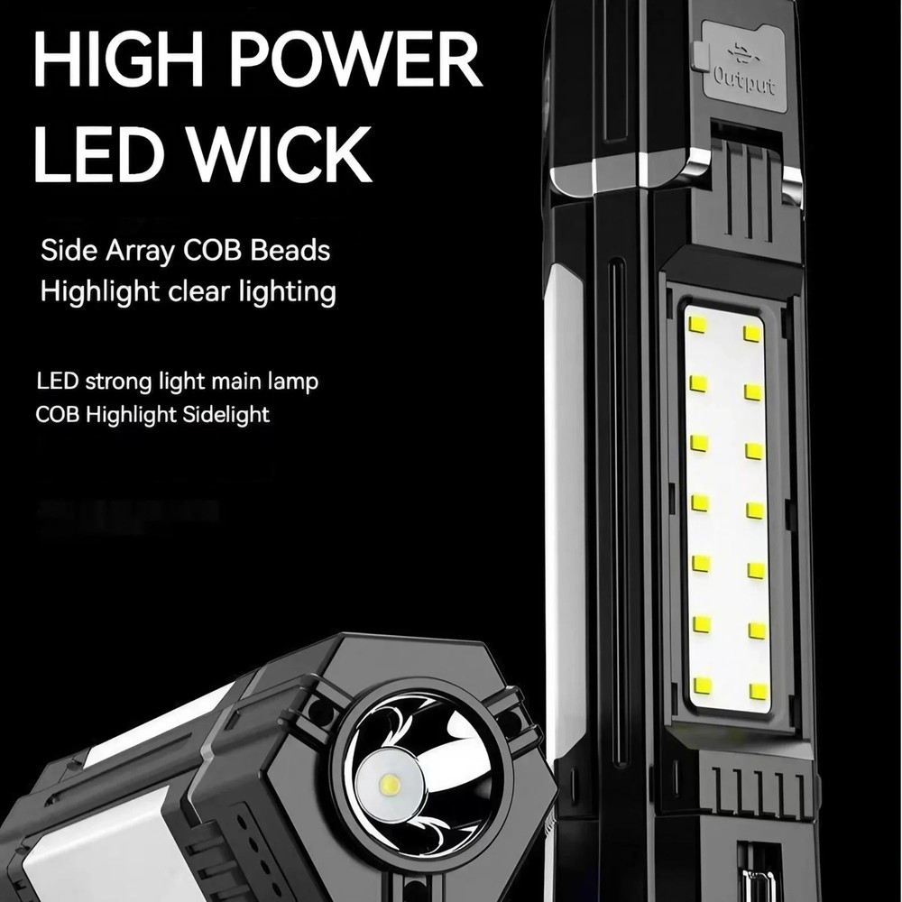 Rechargeable Outdoor Camping Light Tent Lamp Portable Foldable Flashlight