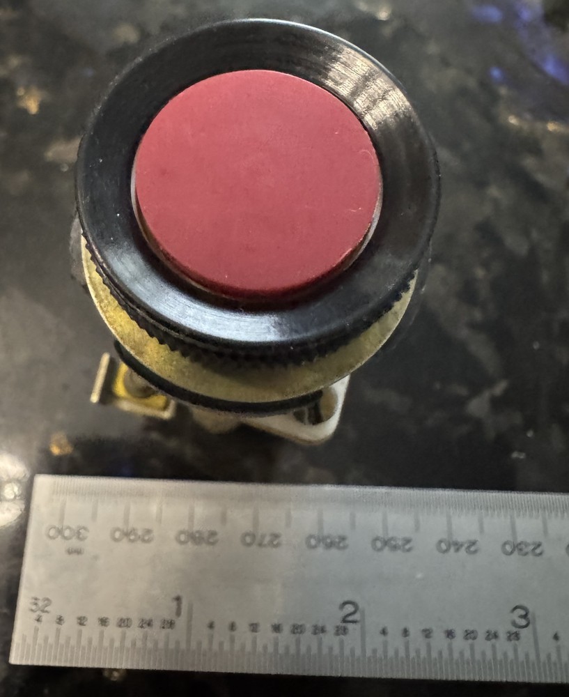 Switch push button KME (AZ-5) red USSR NEW! Lot 2pcs.+