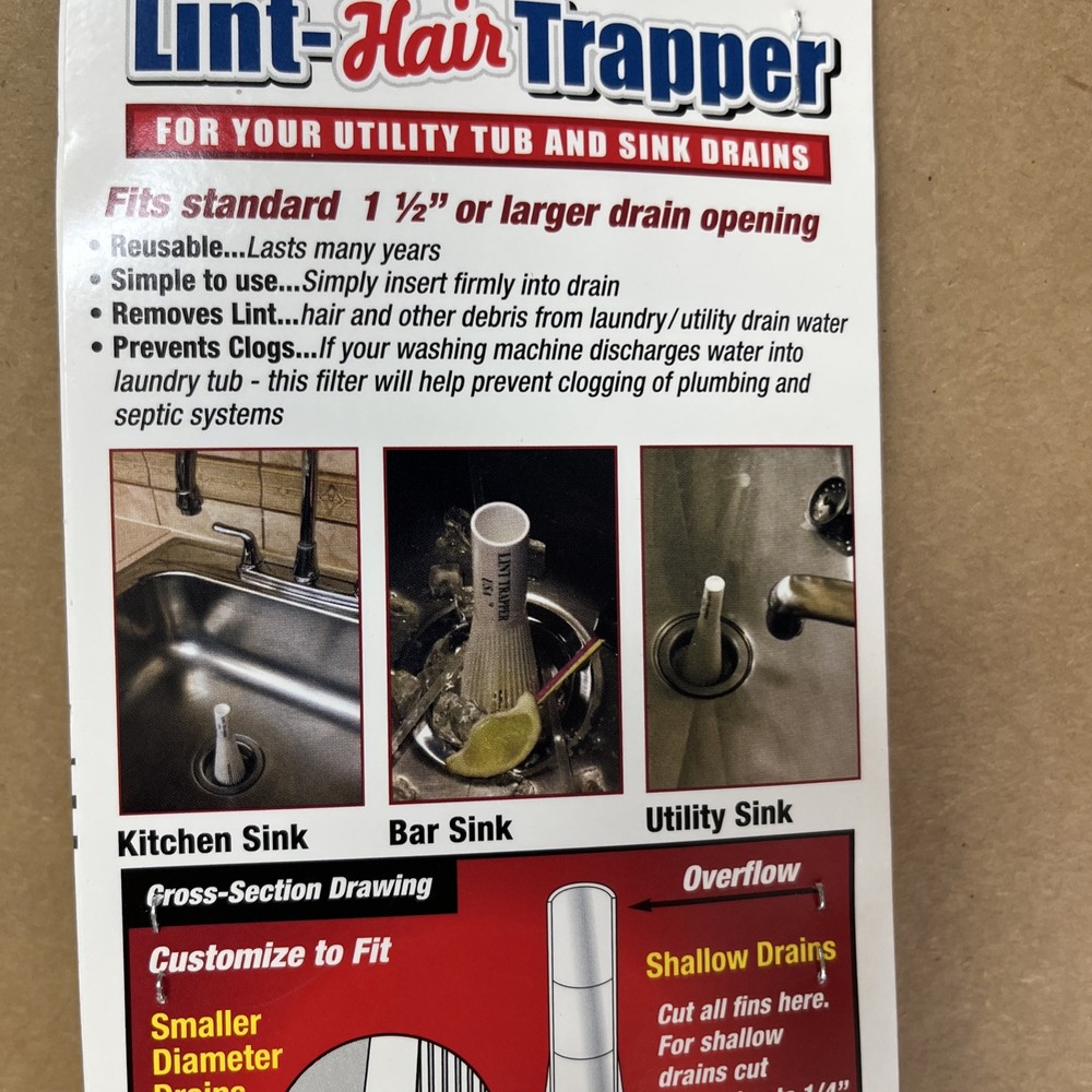 Laundry Drain Lint Trapper (3pk)