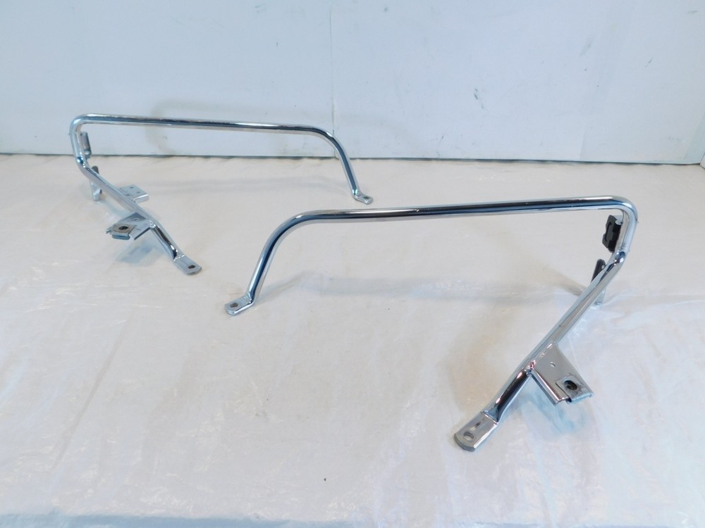 Harley Davidson FLHX Street Glide Left & Right Chrome Saddlebag Support Brackets