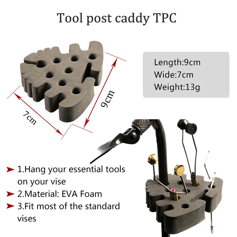 Maxcatch Fly Tying Tool Organizer/Station/Bar Tool Post Caddy Rotating DIY