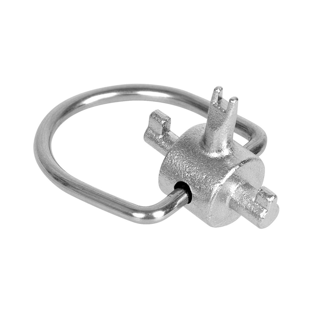 HVAC Tools, Locking Cap Key for Refrigerant Safety Caps, Universal, Silver