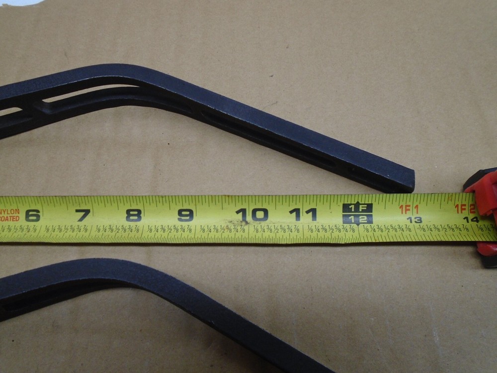 O2a WINDSHIELD SUPPORT BRACKET Boat Marine Brace Black 13" Pair