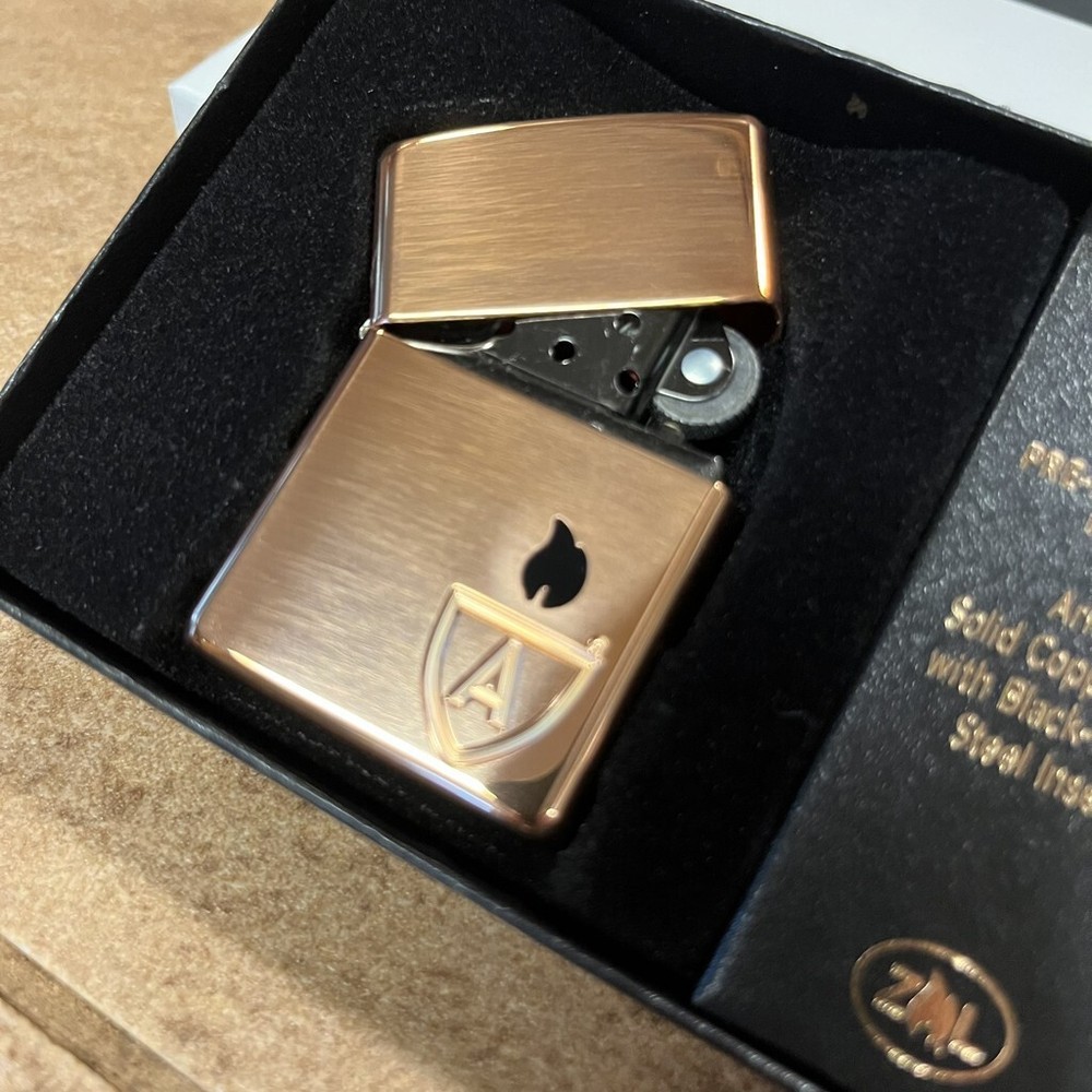 Zippo 46171, Zippo Limited Edition Solid Copper Case Armor Lighter, Black Insert