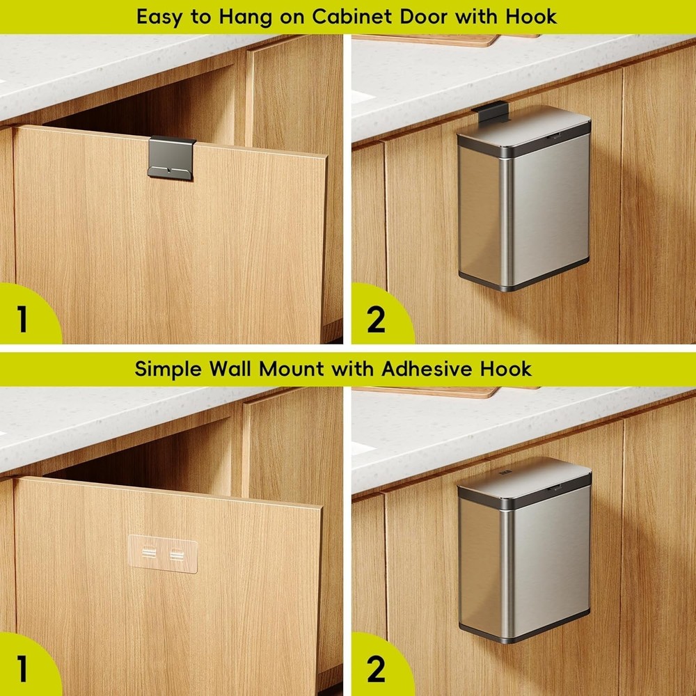 Versatile Kitchen Compost Bin with Removable Inner Bucket for Easy Cleaning