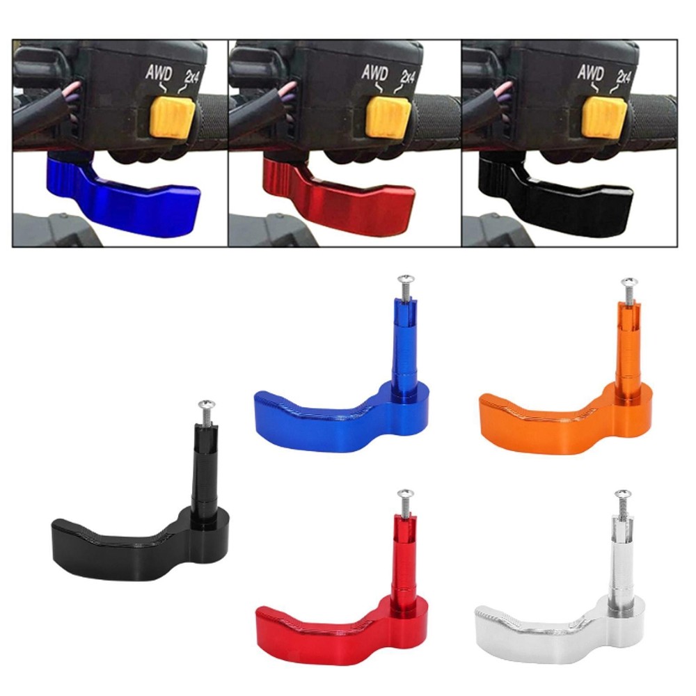 Thumb Throttle Control Lever Assembly Spare Part Easy Installation Sturdy Black