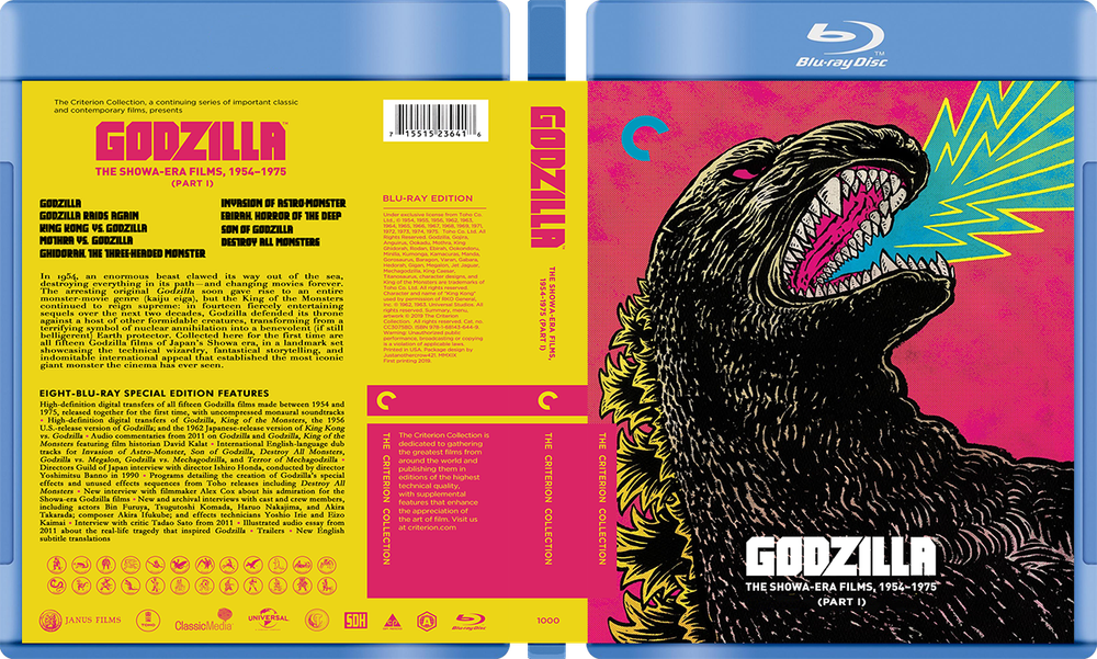 Godzilla Collection (5 sets) / Custom blu-ray covers / W cases (no discs)