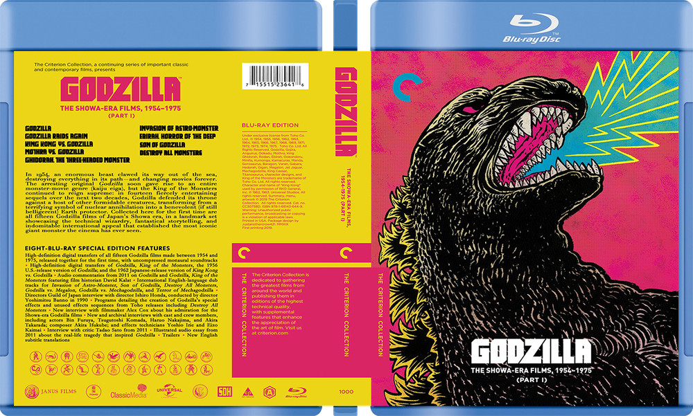 Godzilla Collection / Gamera Custom blu-ray covers / W cases (no discs)