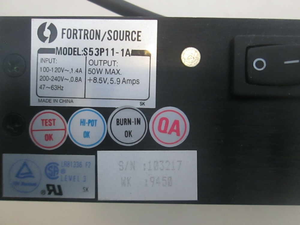 Fortron/Source, S53P11-1A, Power Supply, Used