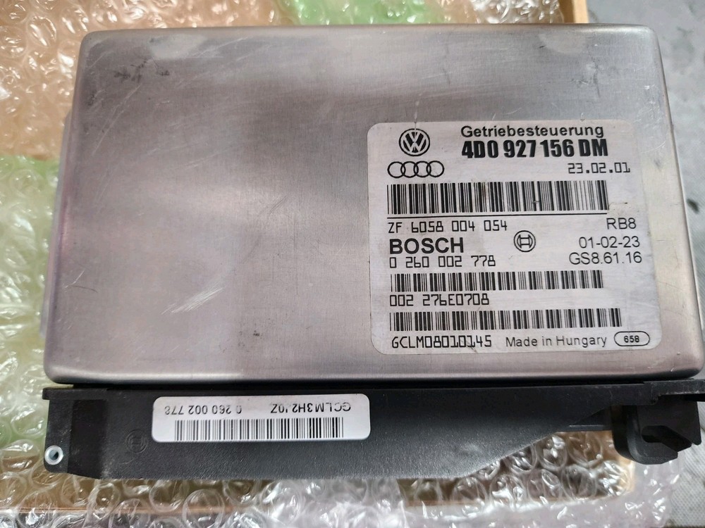 Genuine Audi A8 S8 D2 Transmission control module TCU Letter code DM 4D0927156DM
