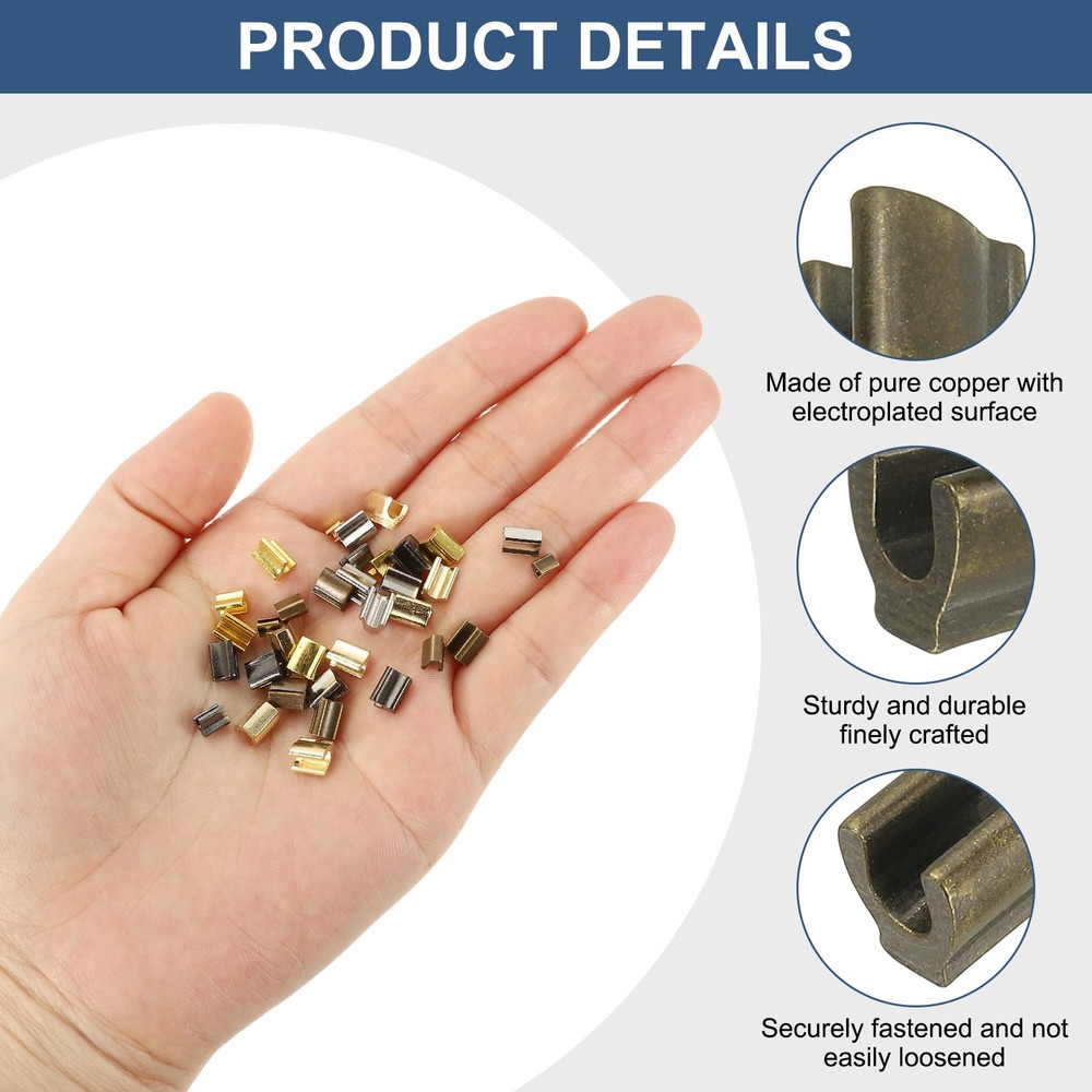 30 Pieces Clasps for #10, For Bronze Wicks
