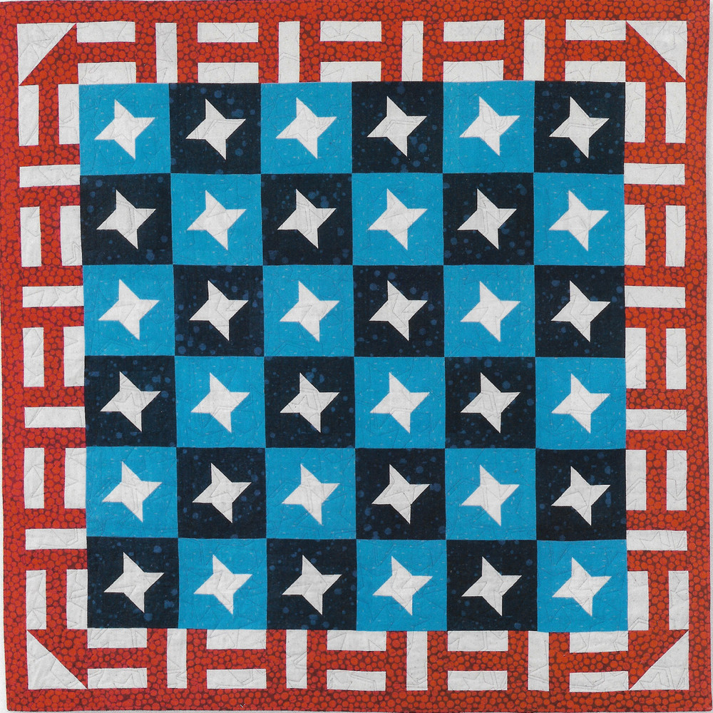 Stars on a Fence Quilt quilting pattern instructions
