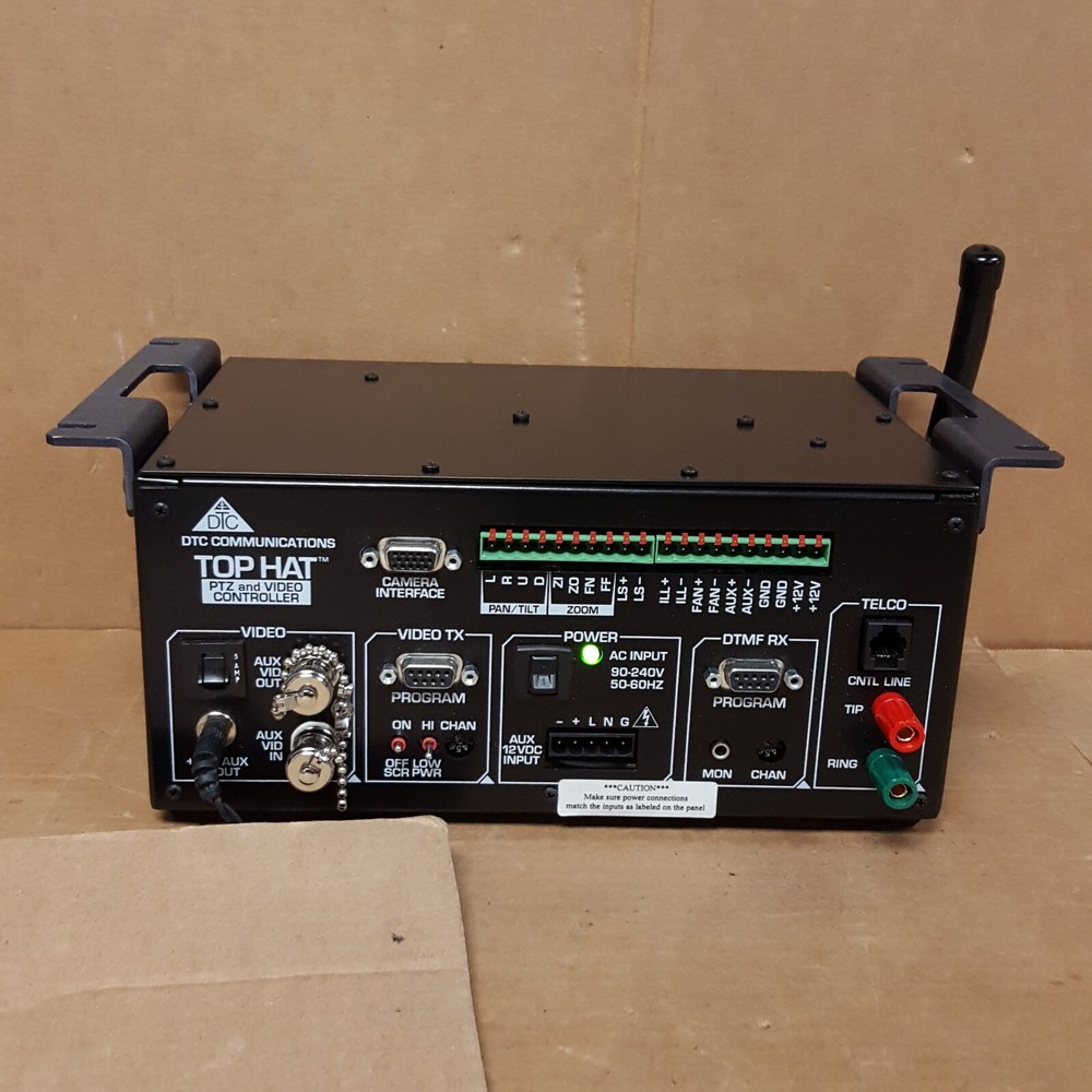 DTC Communications Top Hat PTZ & Video Controller - Powers On - NoPwrCrd - USED