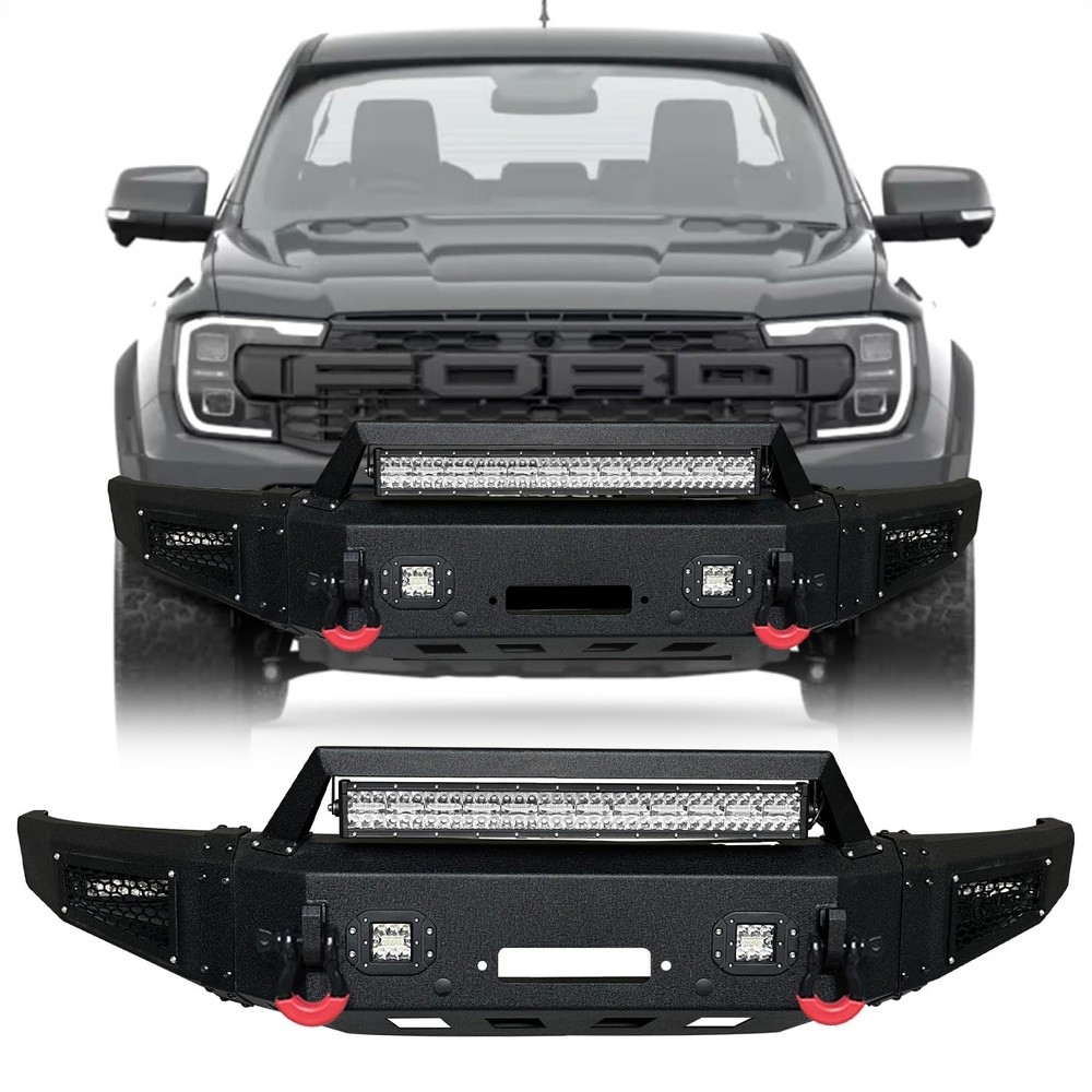 Front Bumper Black Texture for 2019-2024 Ranger Not Fit XLT Models