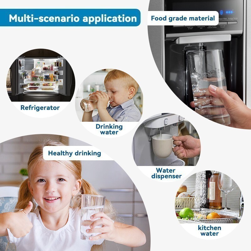 4 Pack For Samsung DA97-17376B HAF-QIN/EXP Refrigerator Water Filter Replacement