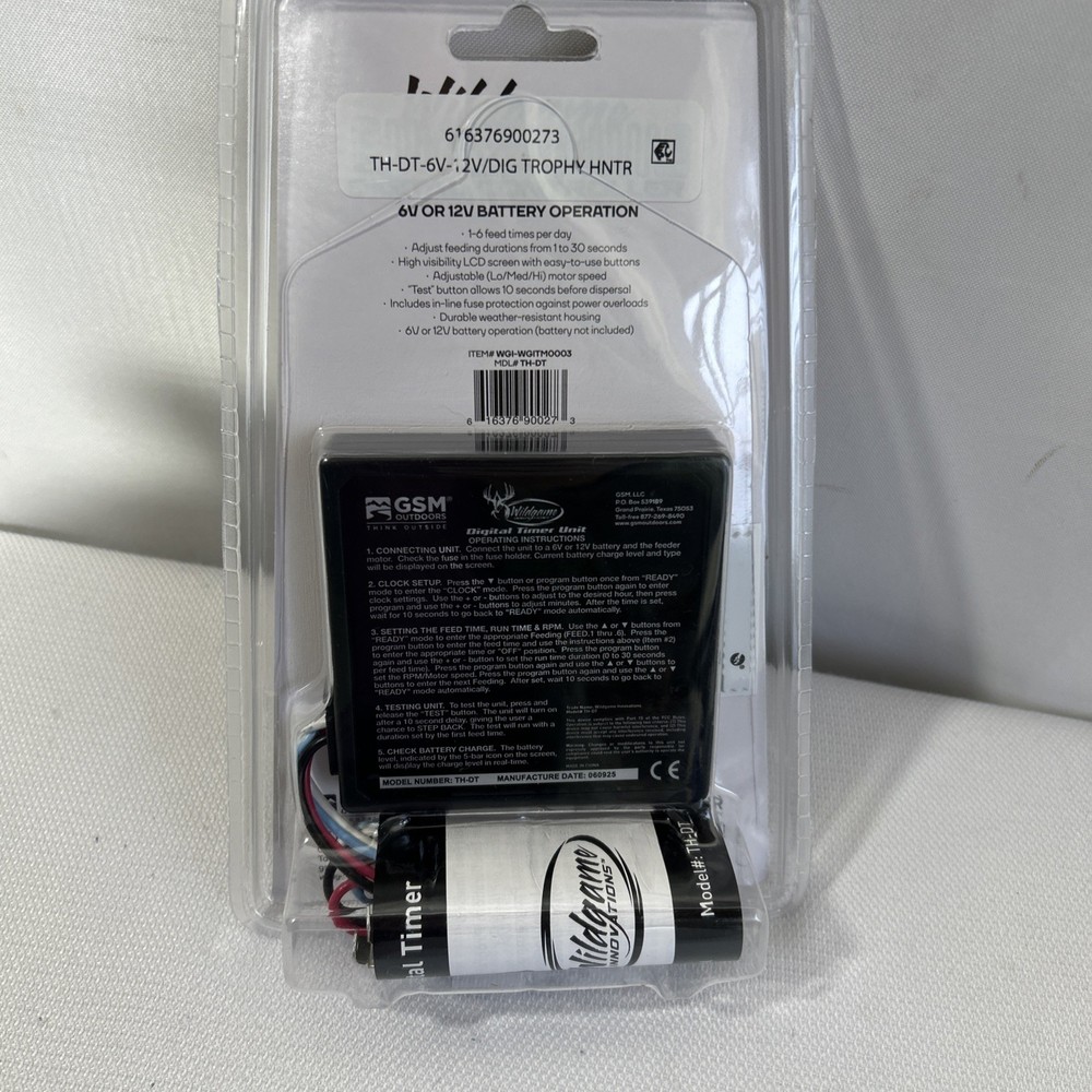Wildgame Innovations Digital Controller Timer 6V or 12V Battery Operation