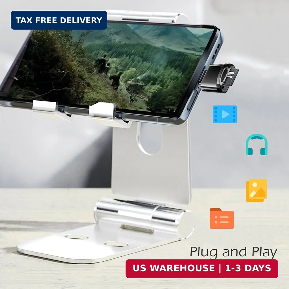 USB C Micro SD Card Reader for Android Phone, Camera, Laptop with Keychain, Mini