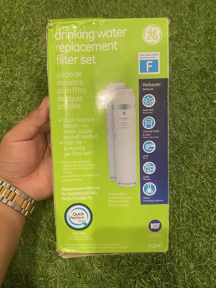 2 Pack GЕ FQSVF Refrigerator Water Filter Compatible With GNSV70FBL GXSV65 New