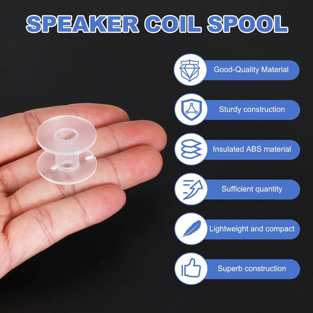 10pcs Speaker Crossover Bobbin Spools Coil, 25x17mm ABS Empty Spools