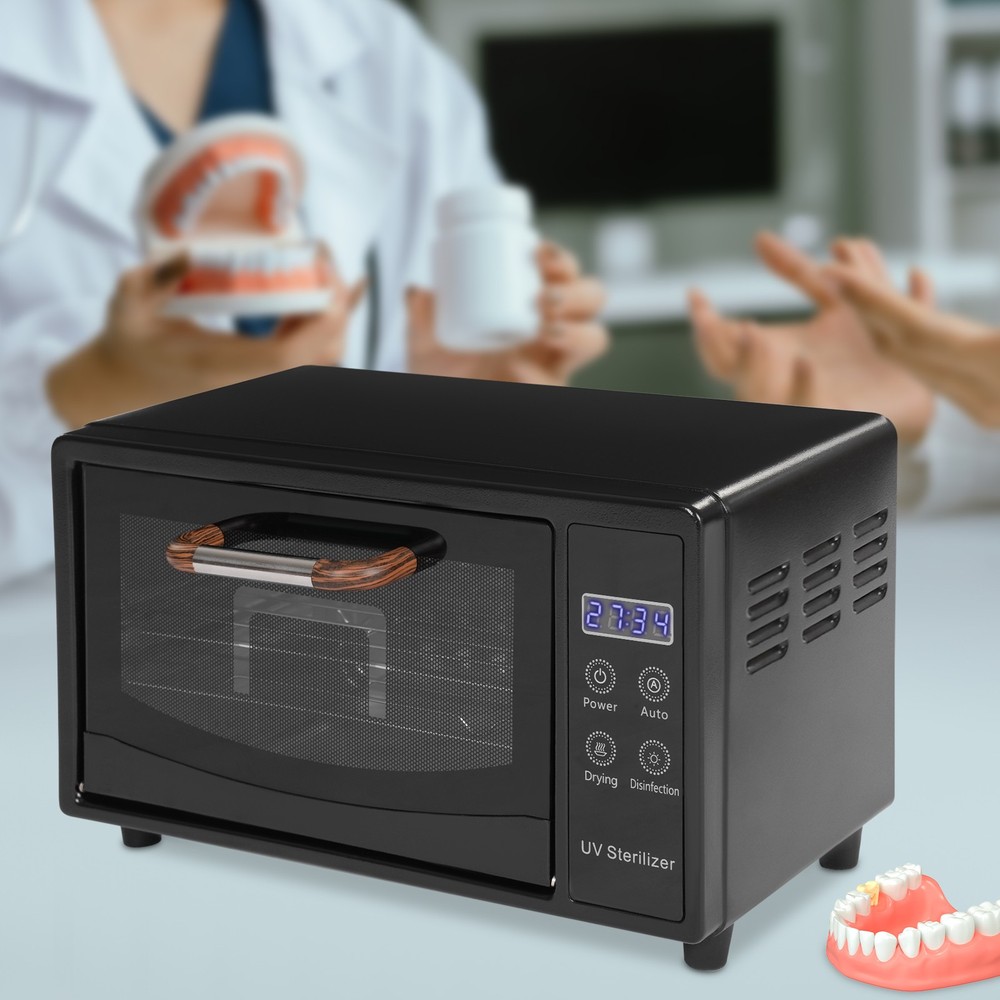 High-Temperature Sterilizer Nail Tools Sterilizer Black Tabletop Sterilizer US
