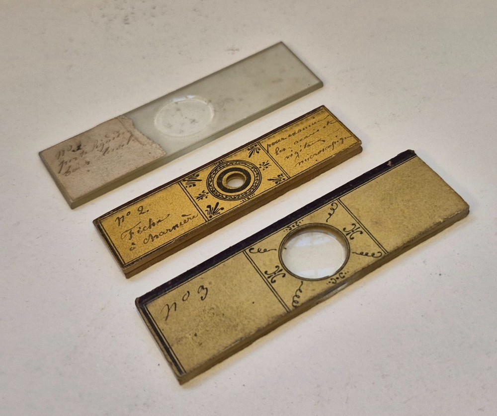 Three stage accessories liquid-holders & two unusual folding liveboxes, c. 1860