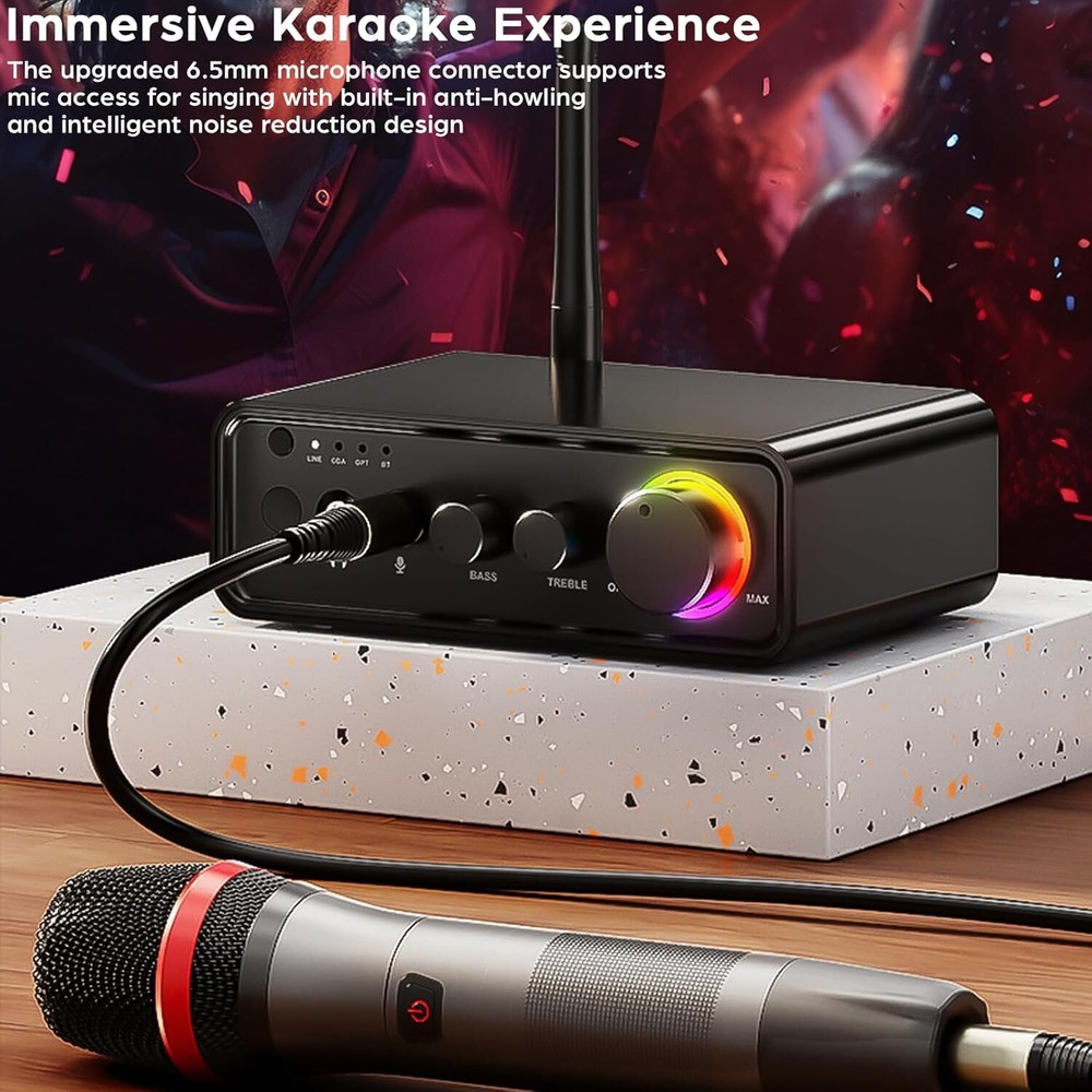 Upgraded Bluetooth5.3 Audio Receiver Transmitter Home Stereo TV HiFi Adapter USB