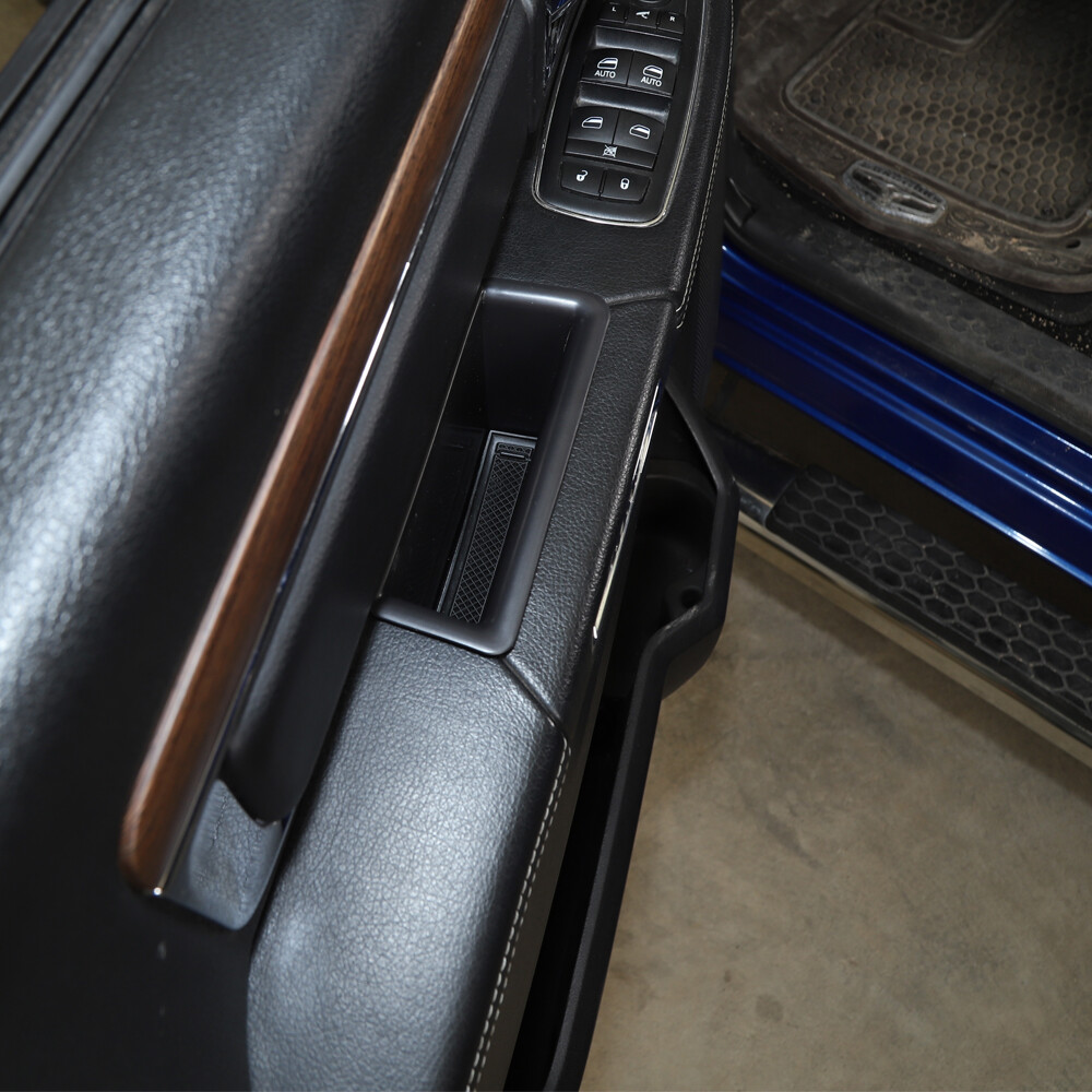 2pcs Interior Side Door Armrest Handle Storage Box For Dodge Ram 1500 2010-2017