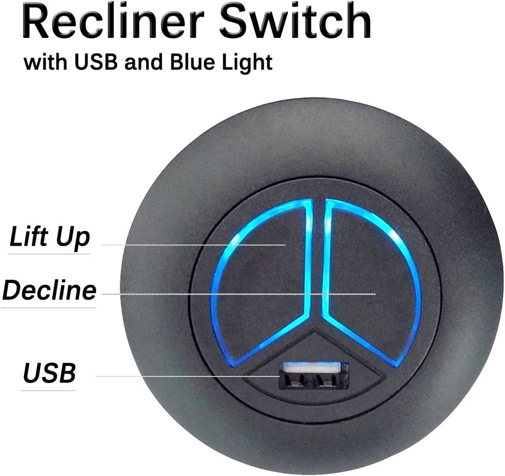 Modern USB Hand Control for Recliners - 2-Button Design for Enhanced Experience