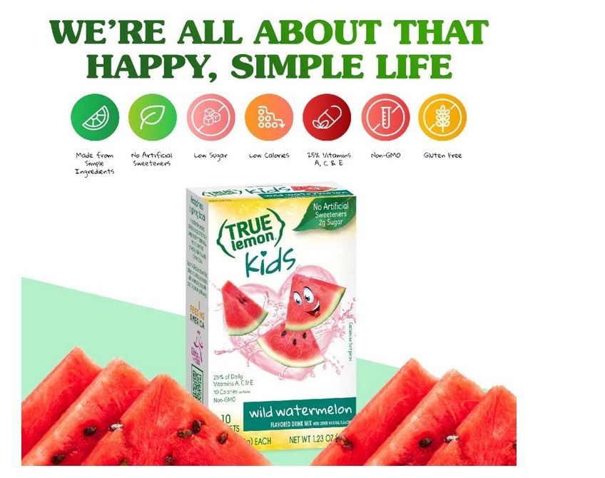 TRUE LEMON KIDS Wild Watermelon (10 Packets)