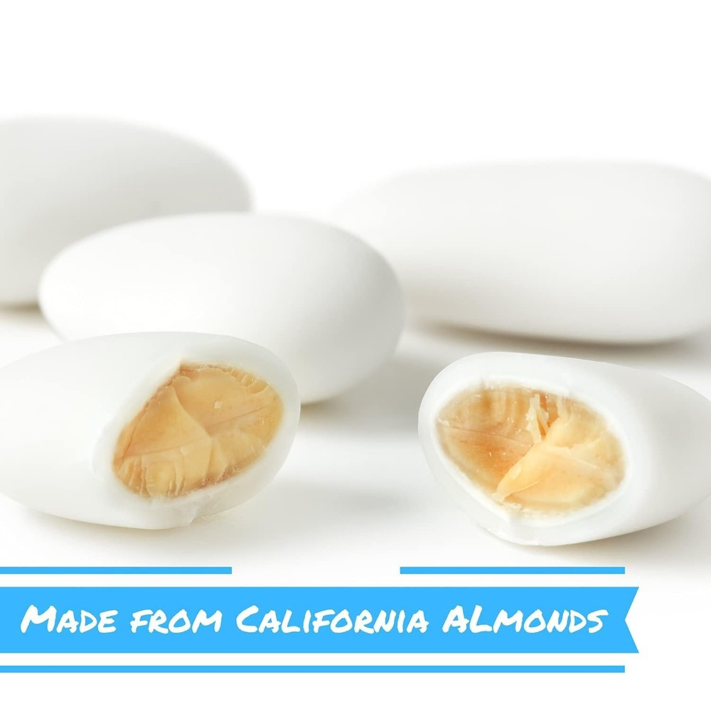 Sugar Free White Jordan Almonds by Its Delish 2 lbs