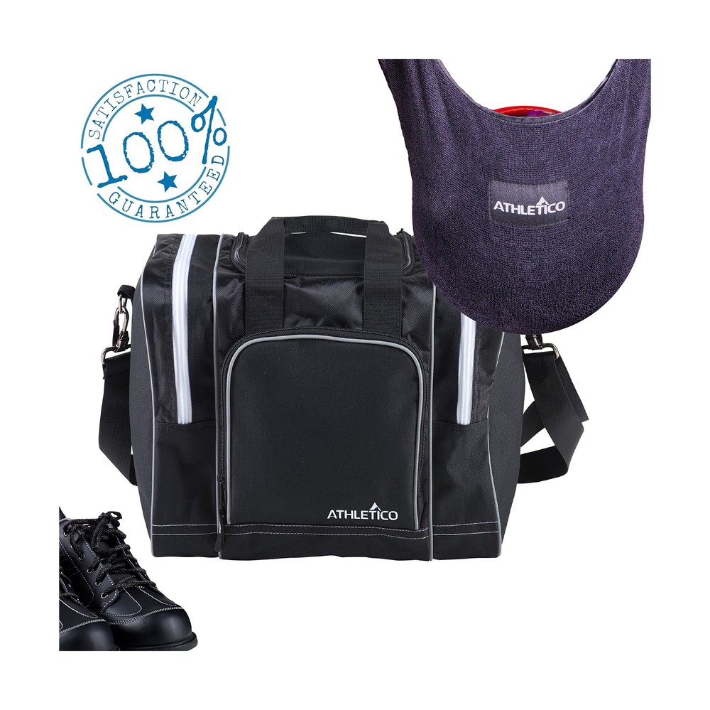 Athletico Bowling Bag & Seesaw Polisher Bundle Black