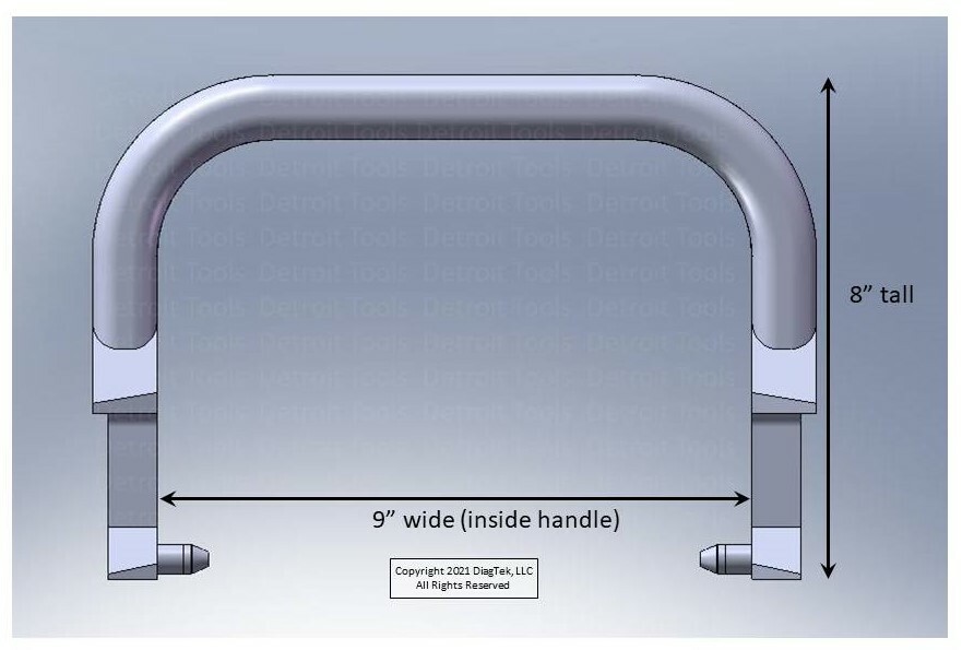 Replacement Garbage Can Handle for Rubbermaid and Lowes Blue Hawk 45-Gallon Cans