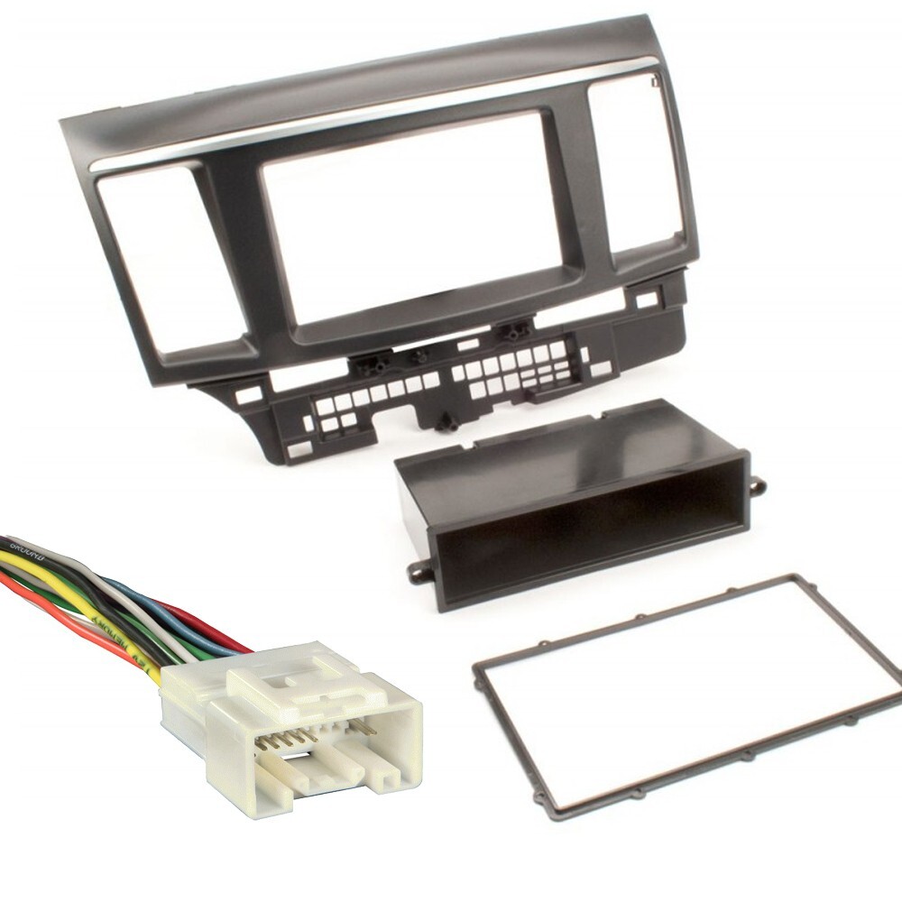CAR STEREO INSTALL MOUNT KIT WIRE HARNESS FOR 2008-2015 MITSUBISHI LANCER