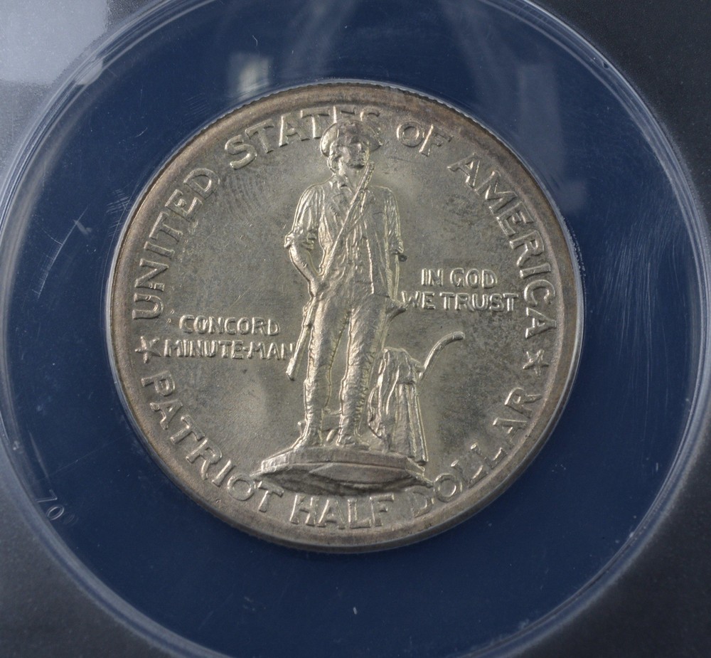1925 Lexington Commemorative Half Dollar 50c- ANACS MS 65