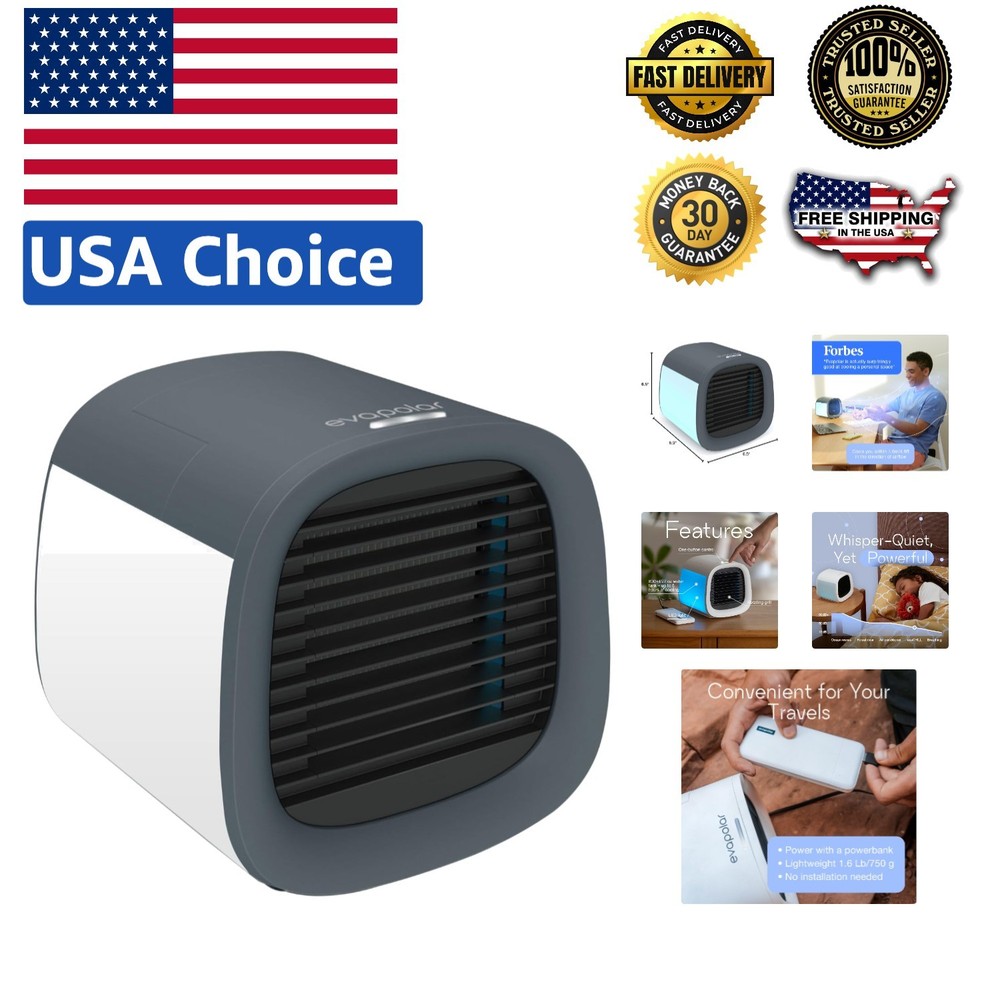 Compact evaCHILL Portable AC Unit - Perfect for Desk, Car & Camping Adventures
