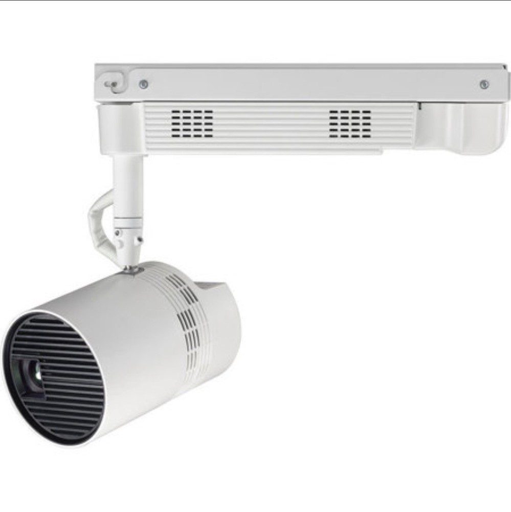 Panasonic Video Projector. Track mounted. Model PT-JW130FBE